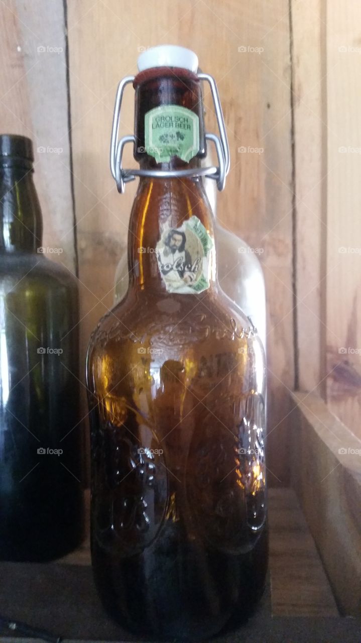 Antique beer bottle