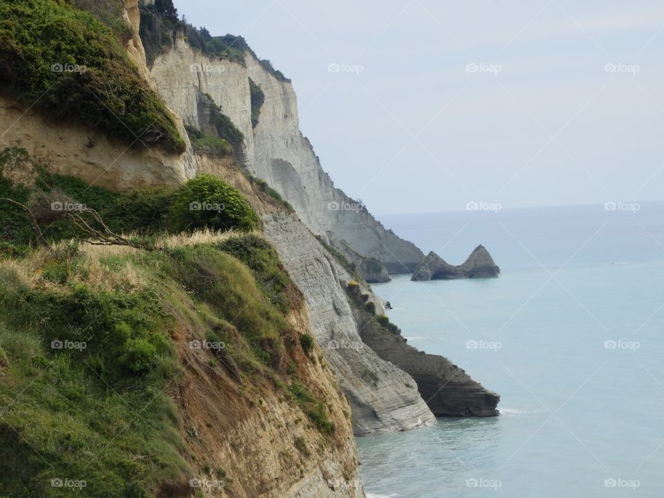 Corfu cliffs