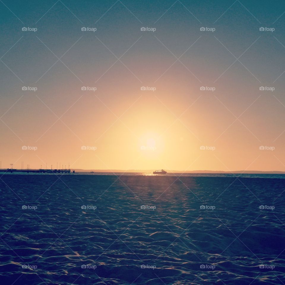 Sunset in Arcachon. Photo taken in June 2015