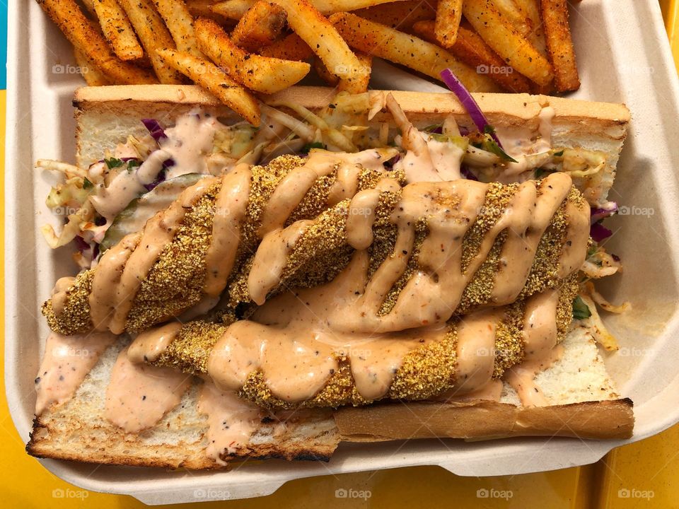 Catfish Po’ Boy Sandwich