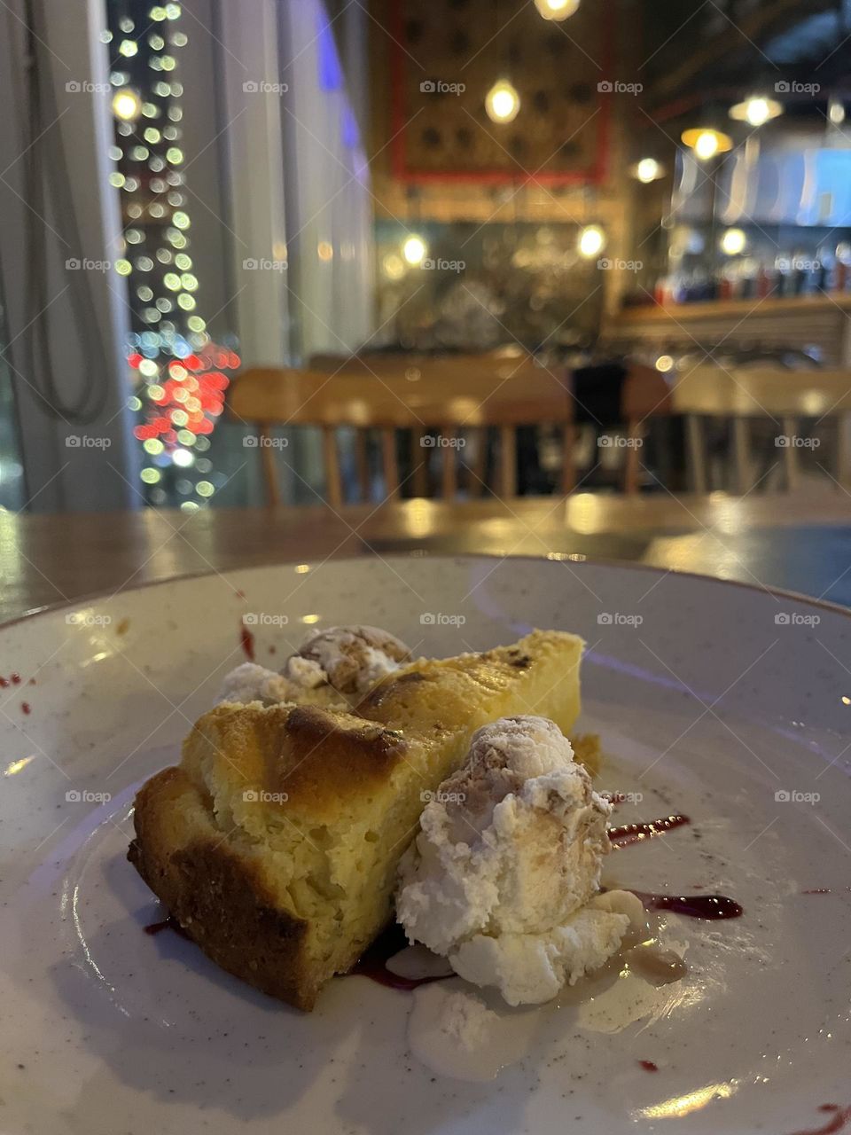 A cake with a shape of a triangle 