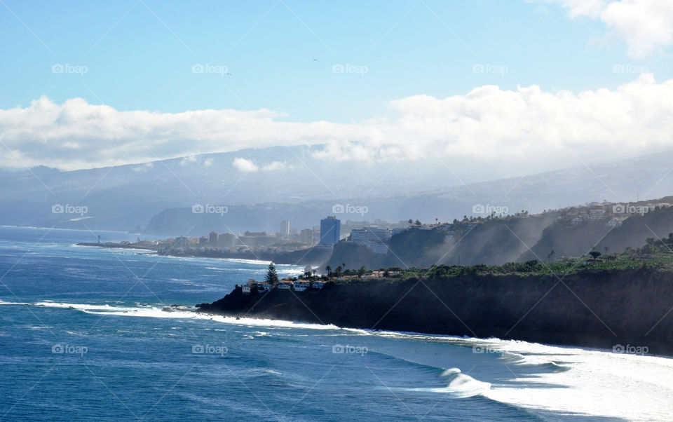 Atlantic Ocean . Tenerife island 