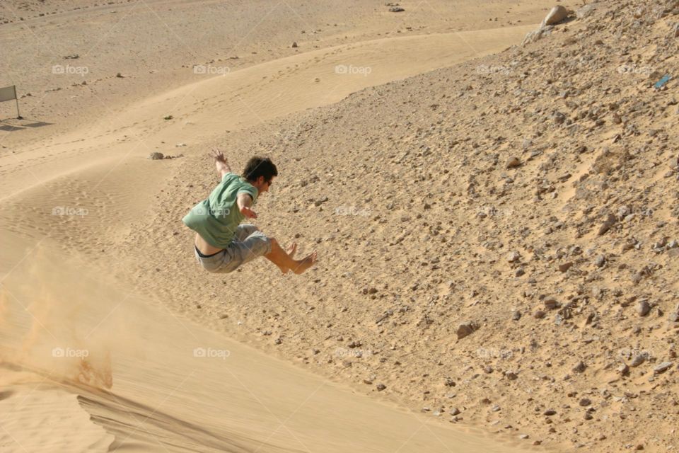 Flying over the dune