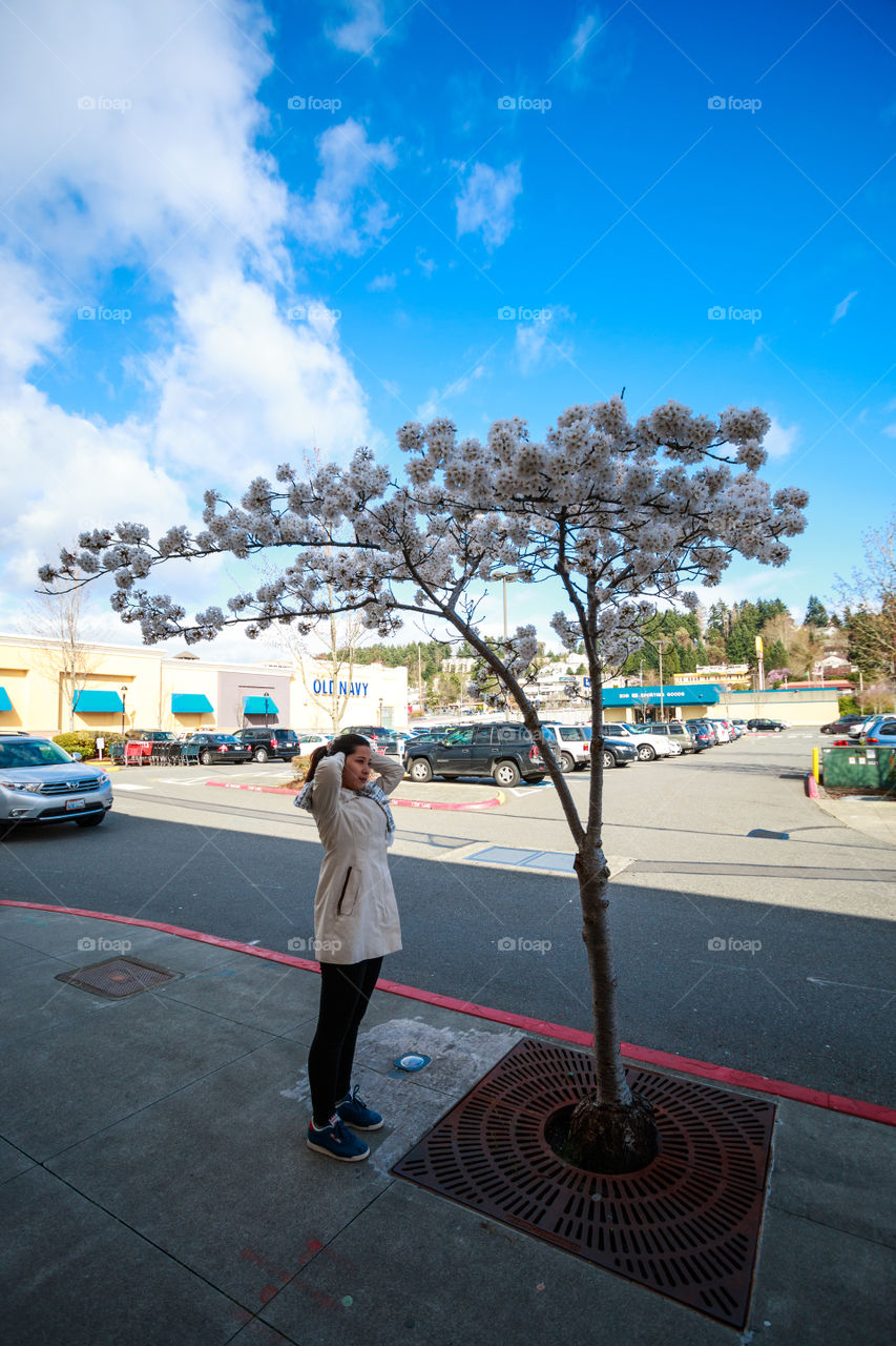 Girl in the parking 