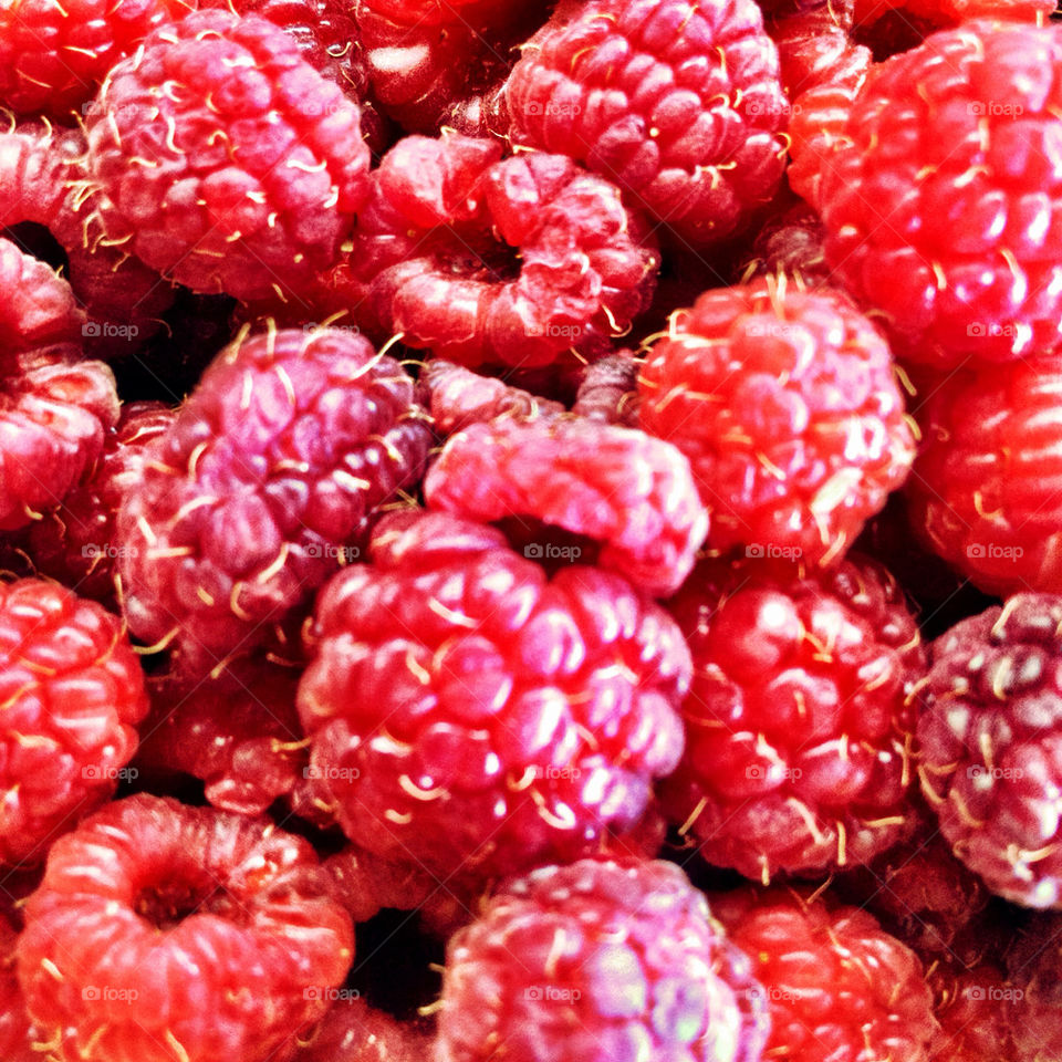 red berries raspberries by detrichpix