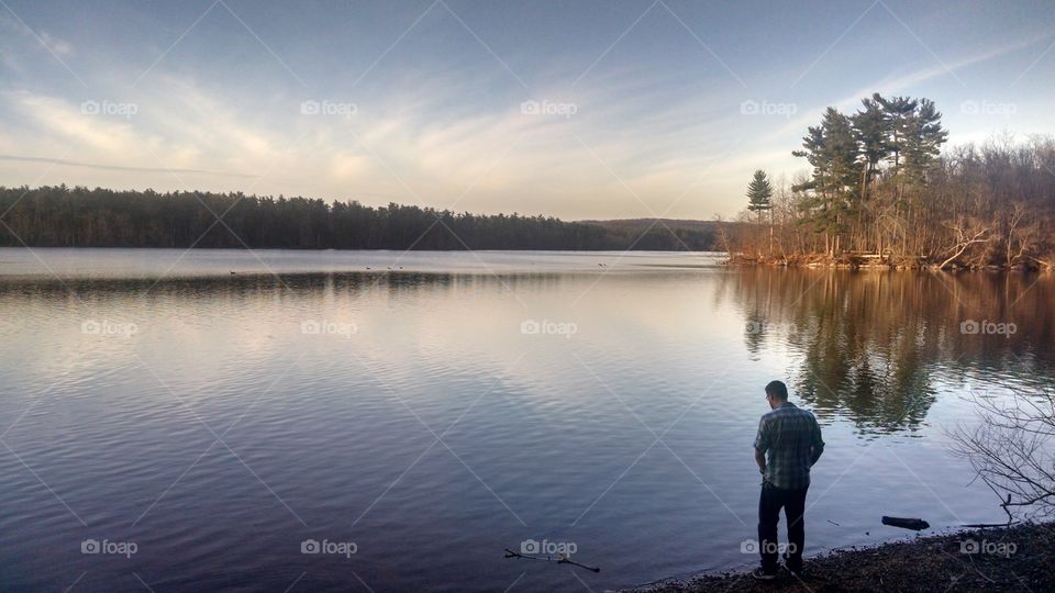 Lake, Water, Reflection, No Person, Dawn