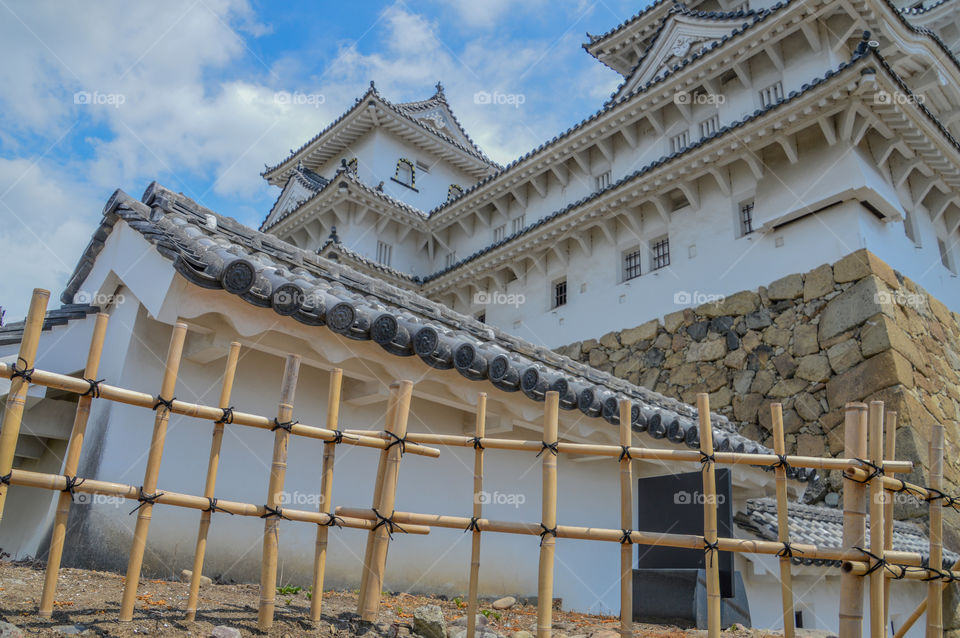 Detail Of Himeji Castle Japan