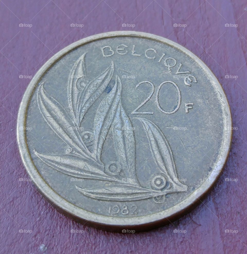 Twenty franc Belgium