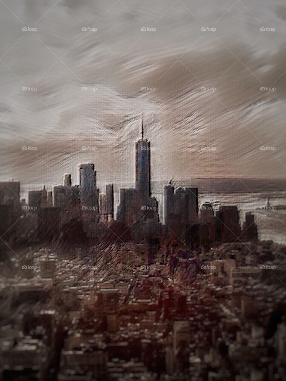 City Skyline Architecture World Trade Center, New York City.