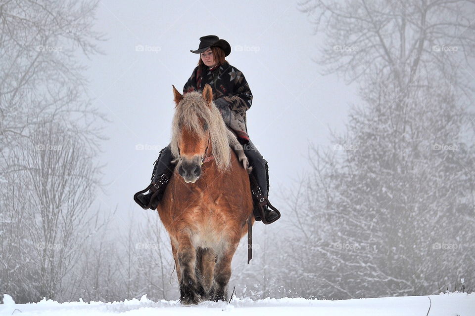 Girl and her horse