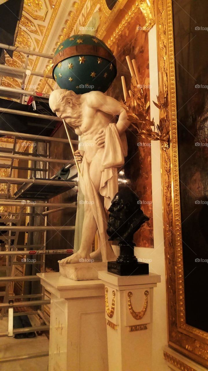 Atlas, Royal Palace, Warsaw, Poland