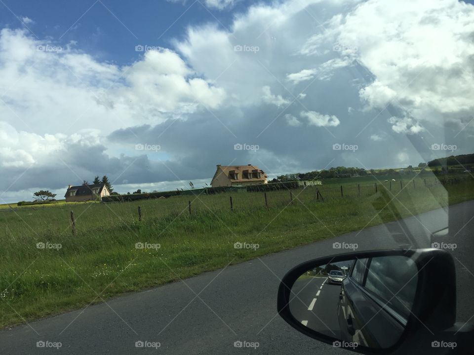 Landscape, Road, Farm, No Person, Vehicle