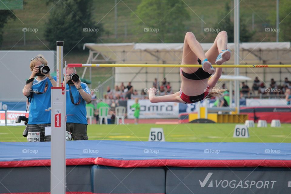 Livia Odermatt(Sui). Spitzen Leichtathletik Luzern 2015