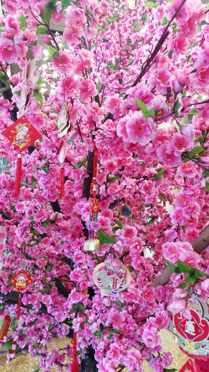 Chinese artificial blossom
