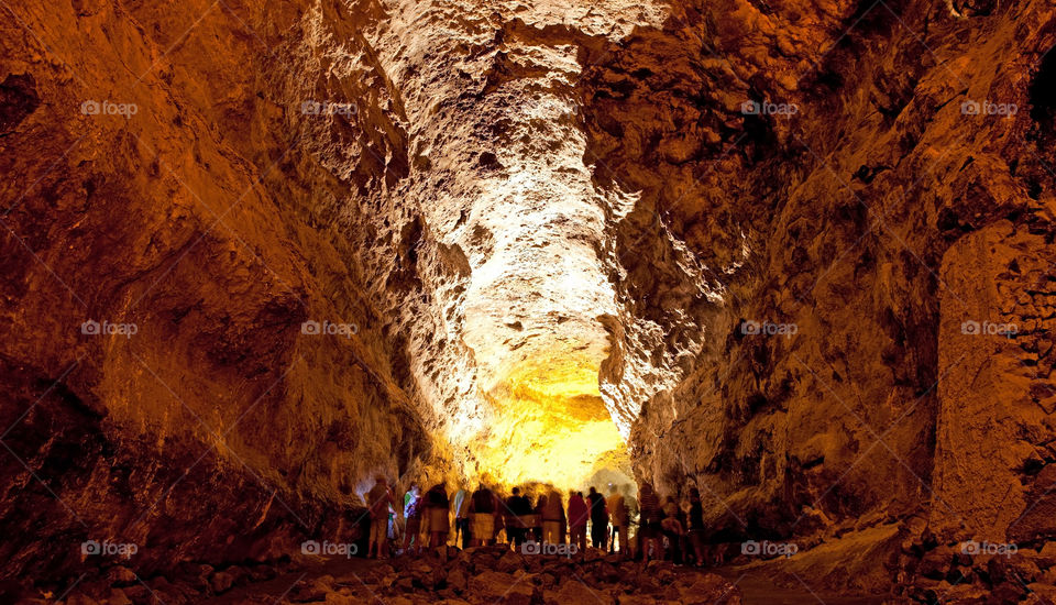 Cueva de los Verdes on Lanzarote, Canary Island