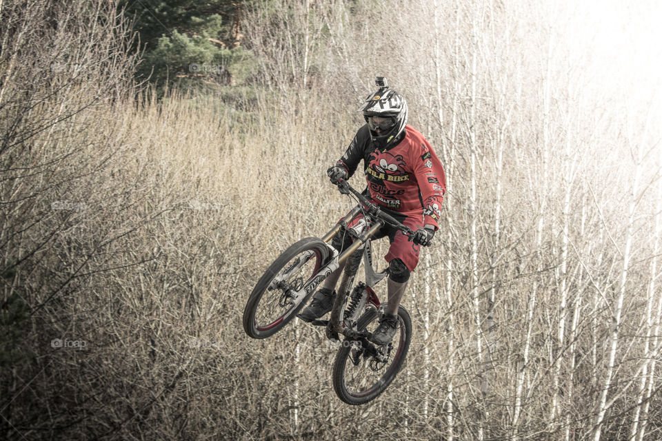 Bike, Wheel, Race, Biker, Helmet