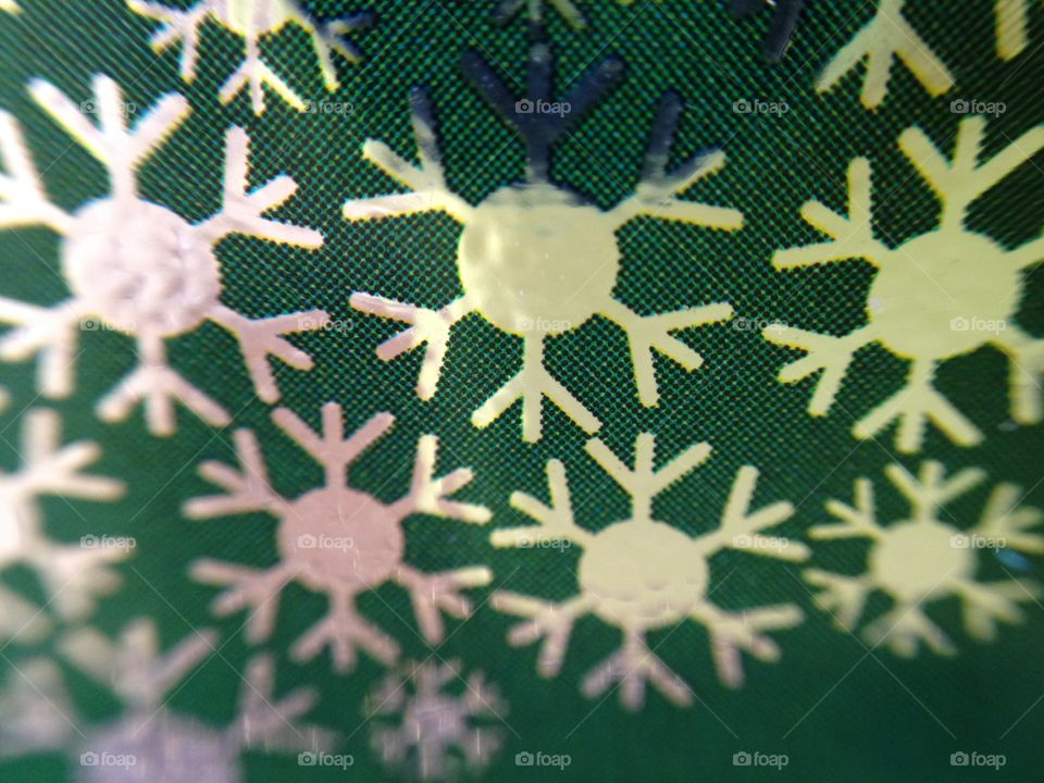 Closeup of snow pattern