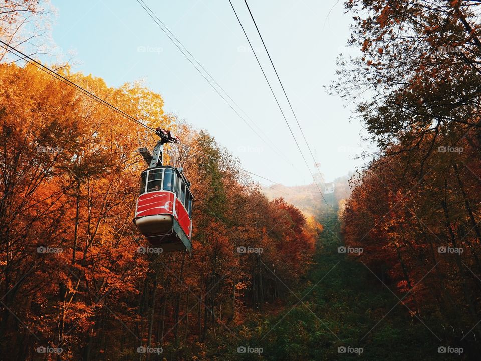 Gliding down (Tâmpa Peak, Brasov, Romania)...