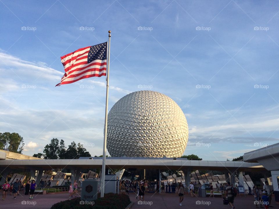 Flag at Epcot 