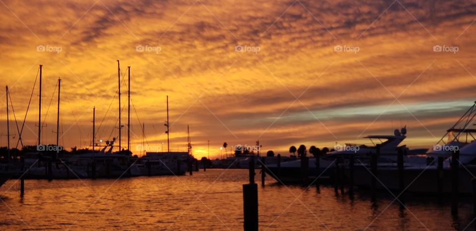 Sunset in Fort Pierce, Florida,  November 14, 2021. My favorite pictures to take.
