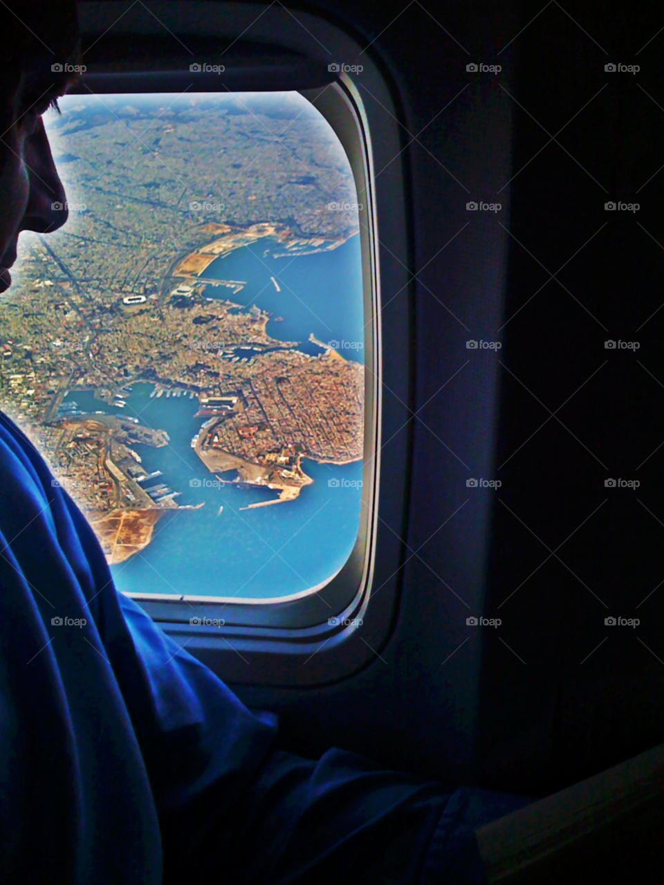 window airplane flying plane by emmanuelgr