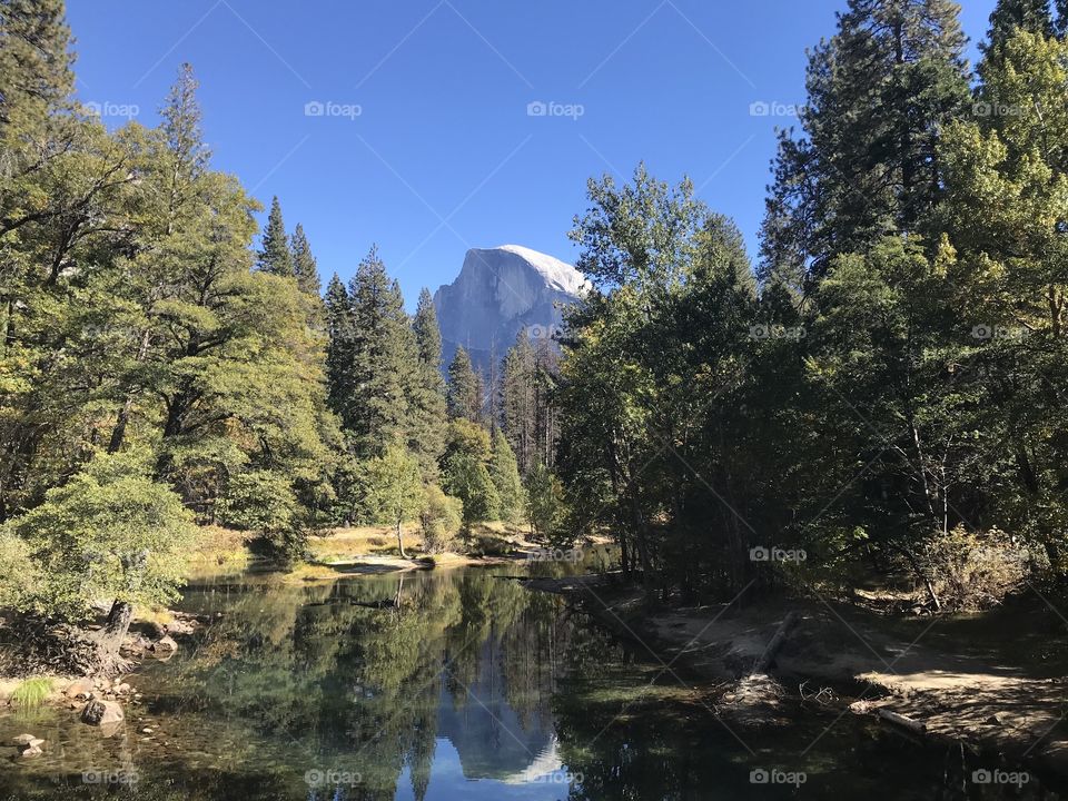 Half dome rock in Yosemite National Park
