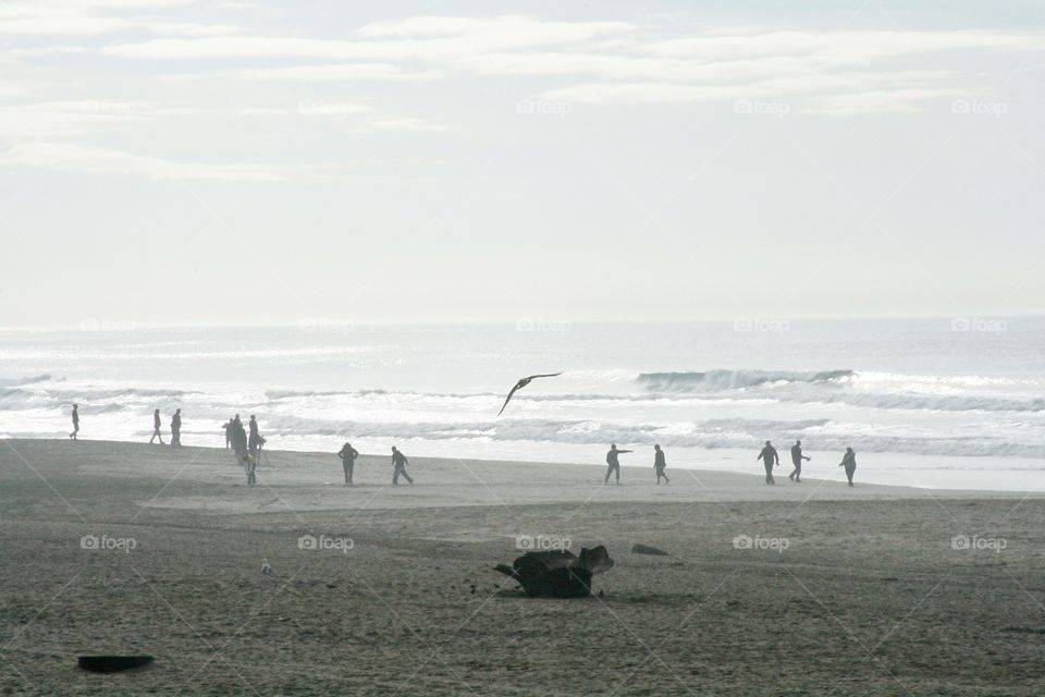 on the beach