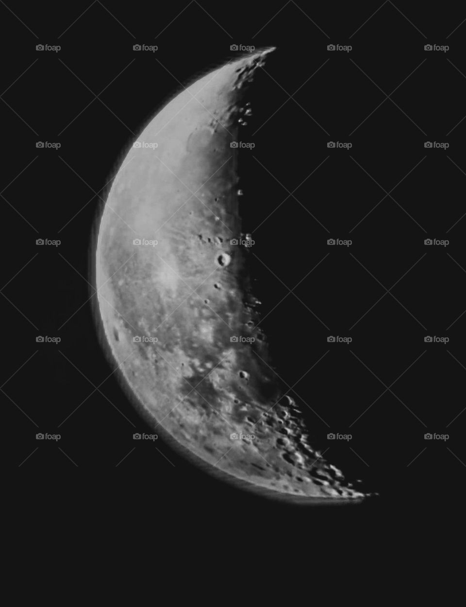 Moon in the night sky