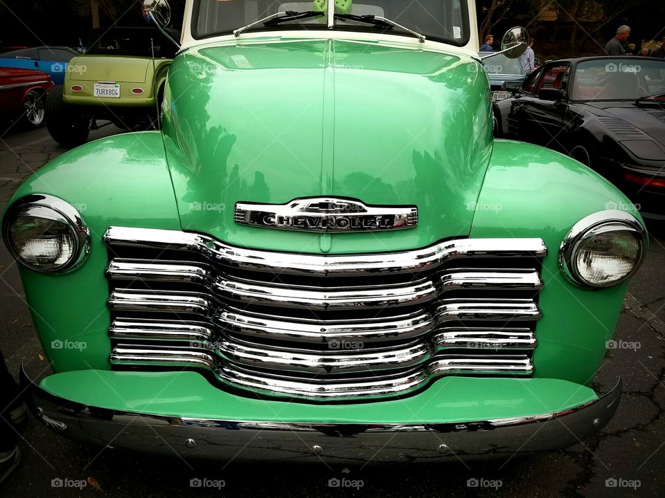 green Chevrolet