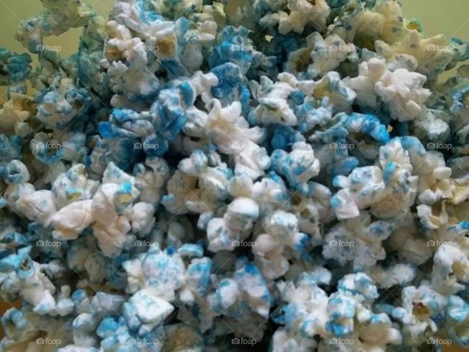blue popcorn