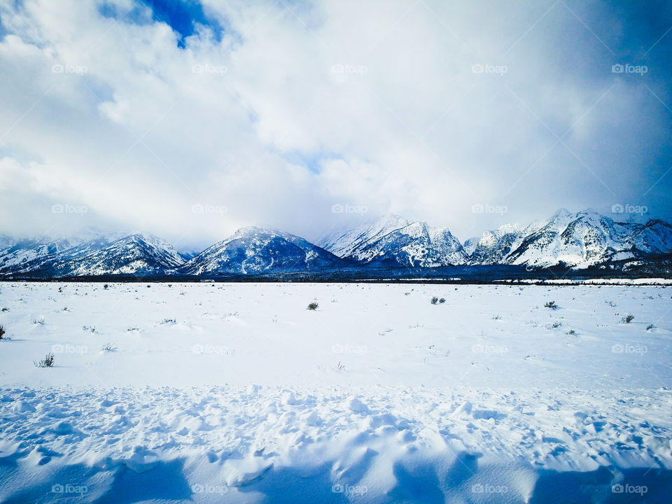 Cloud capped tetons