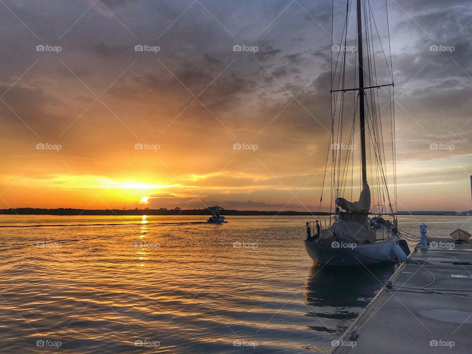 Sunset at Ponce Inlet