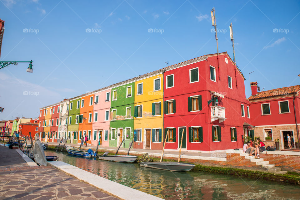 Colorful houses in burano