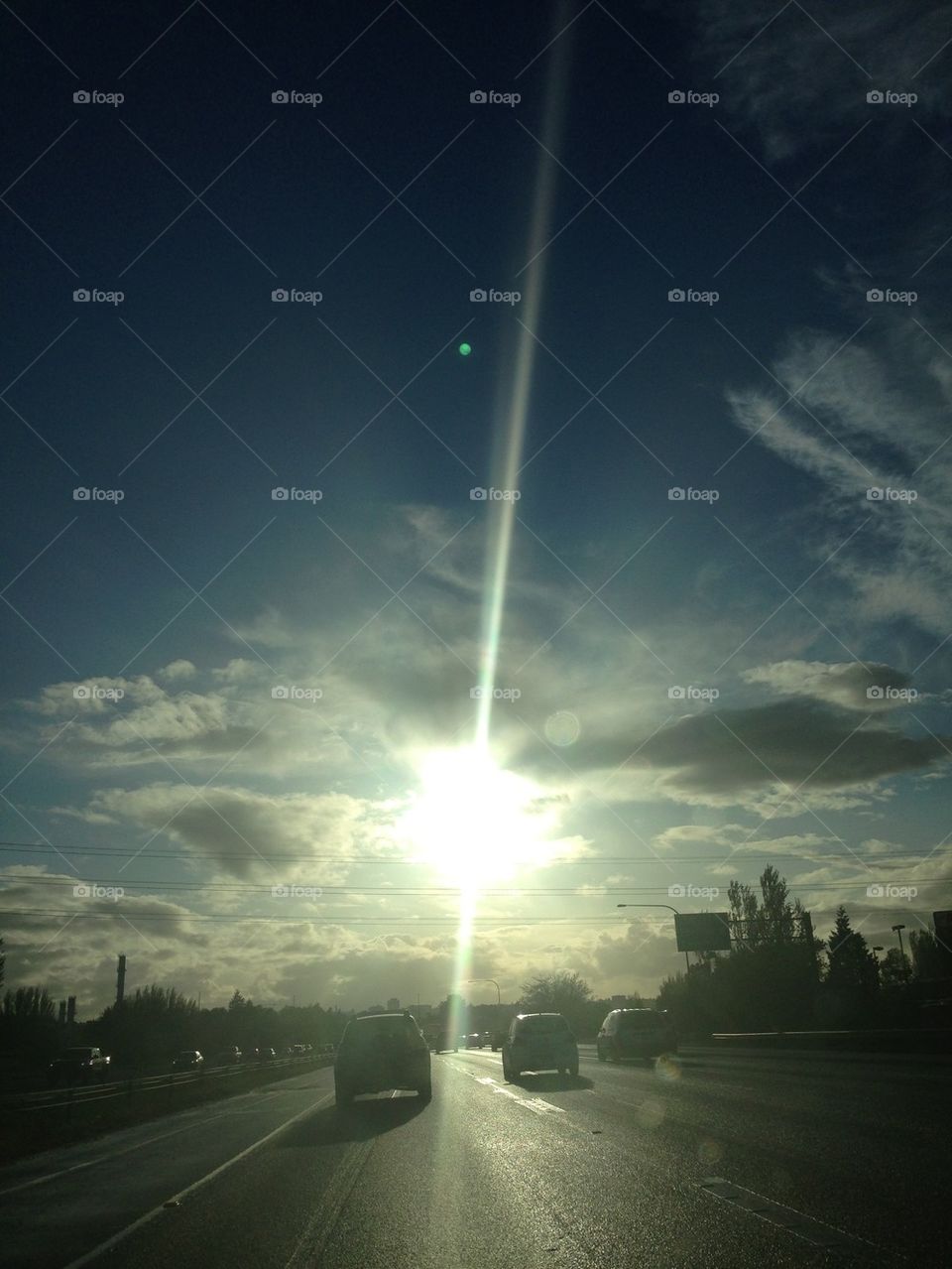 Sun driving powerful 