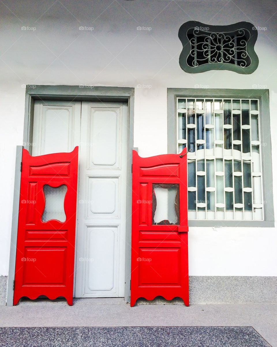 Entrance of an old shophouse