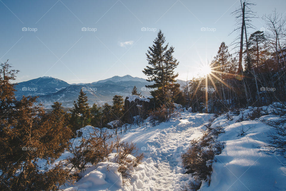 Hiking during winter 