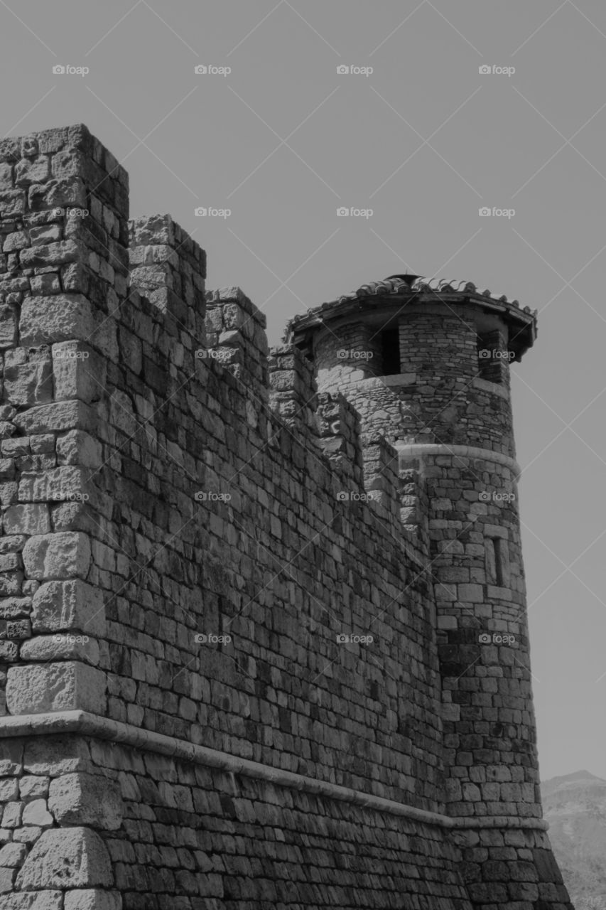 Castle wall and tower