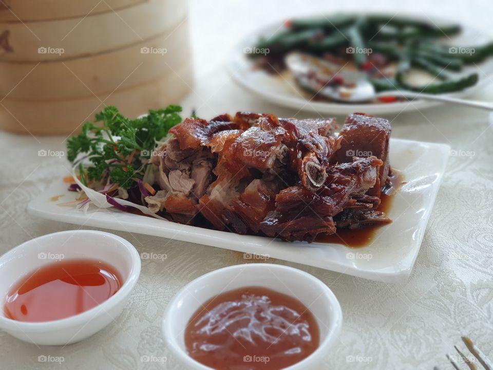 Roast Meat Chinese Dish