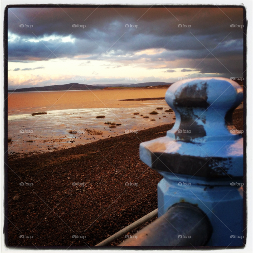 beach clouds storm morecambe bay by emmawhewell