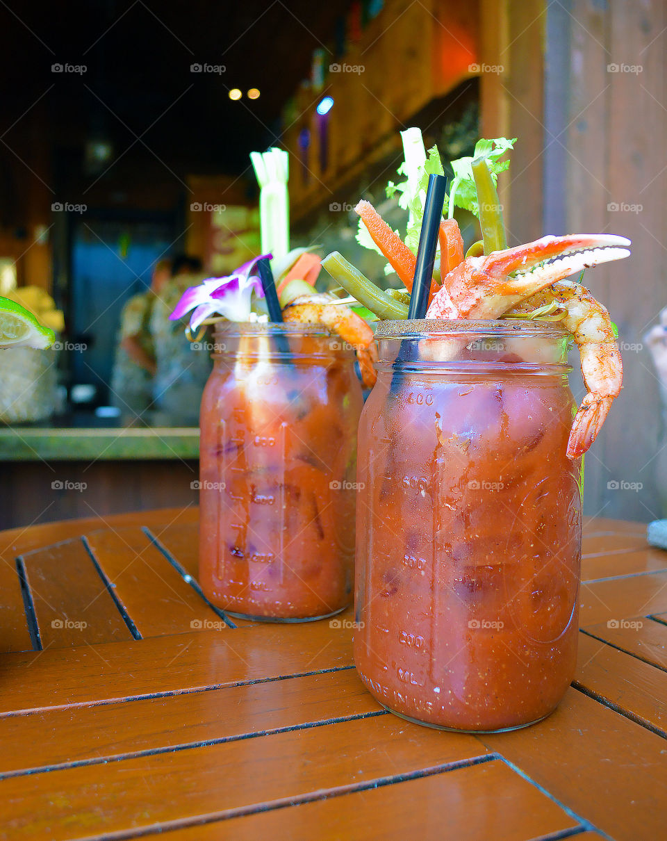 bloody mary drinks