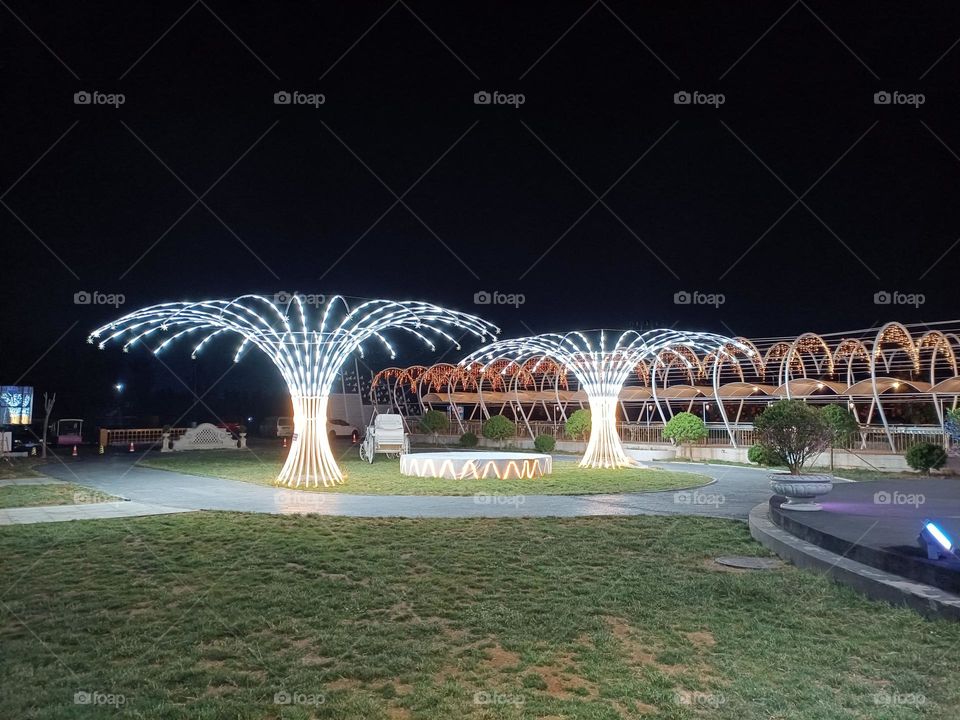 Gazebo on the grassland