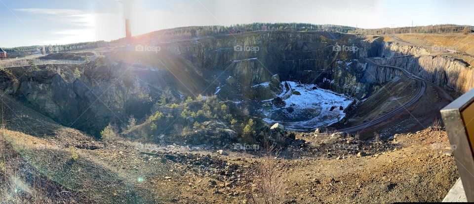 Copper mine in Falun, Sweden 