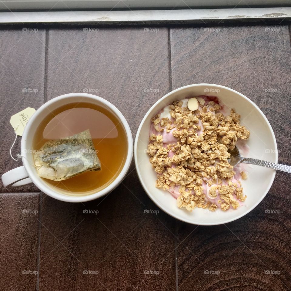 tea and yogurt 