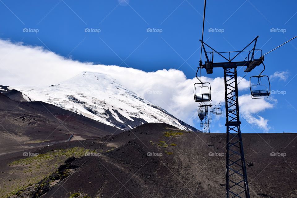 Ski station at Osorno Volcano