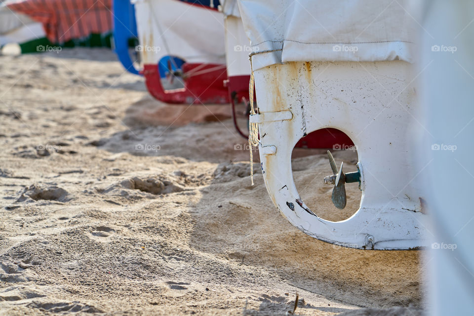 Boat's Parking on the beach