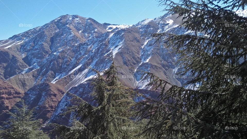 beautiful mountains covered by snow.