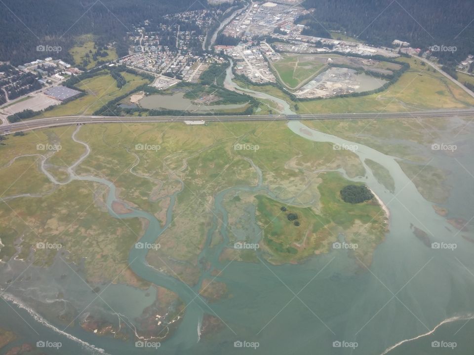 Flying Above Juneau