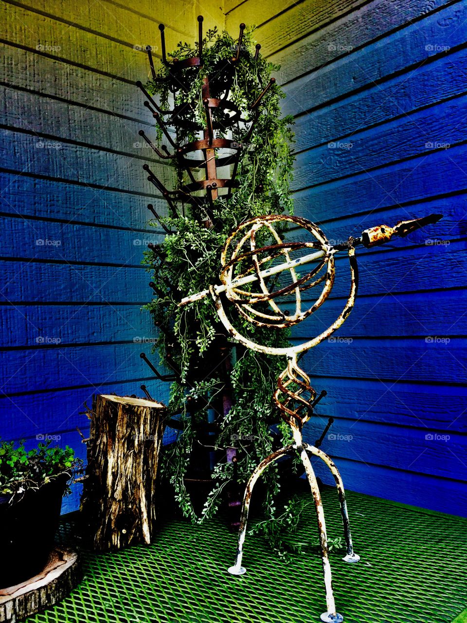 Rustic outdoors centerpiece 