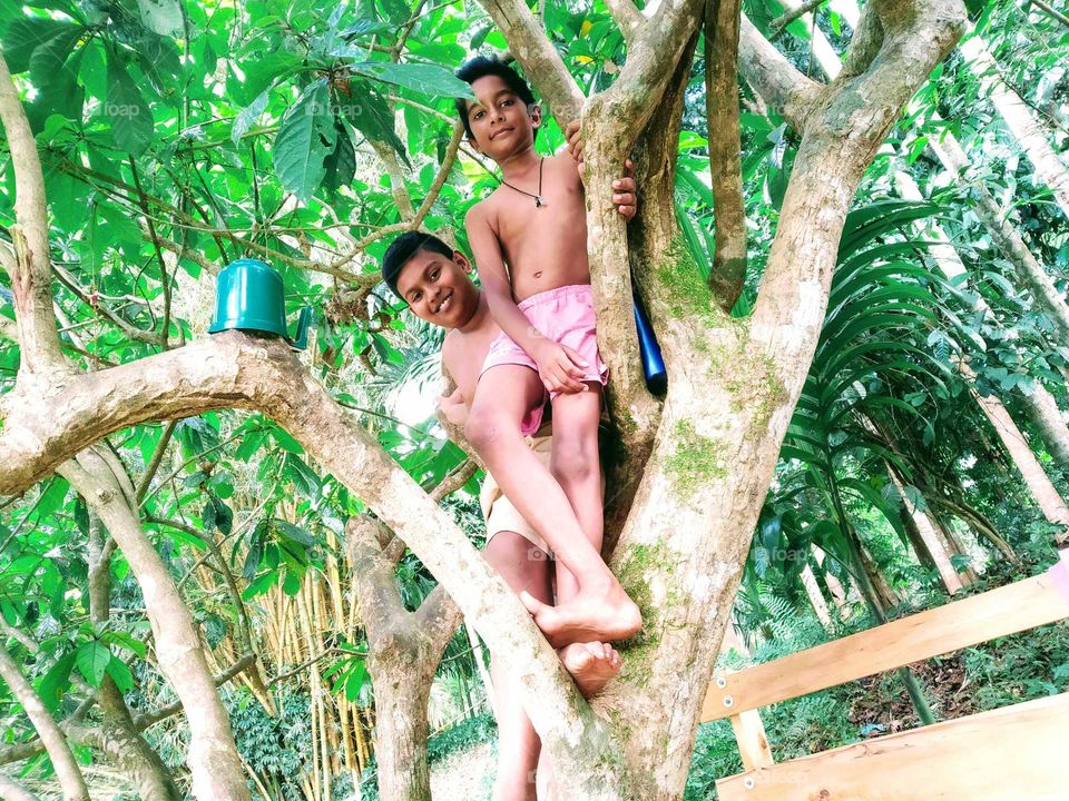 Getting ready to bathe.