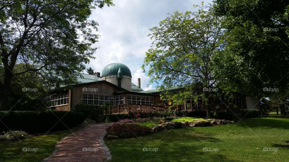 Farm Market. Silo incorporated into Market.